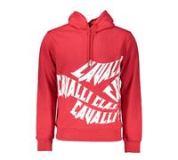 Cavalli Class Red Cotton Men Sweater - S