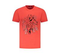 Cavalli Class Red Cotton Men T-Shirt - M