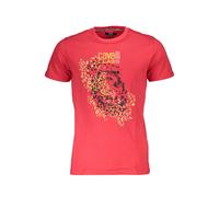 Cavalli Class Red Cotton Men T-Shirt - M
