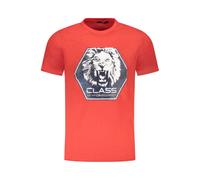 Cavalli Class Red Cotton Men T-Shirt - XL