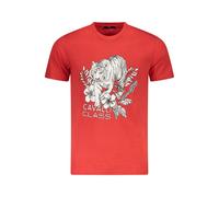Cavalli Class Red Cotton Men T-Shirt - XL