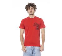 Cavalli Class Red Cotton Men T-Shirt - XXL