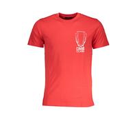 Cavalli Class Red Cotton Men's T-Shirt - XXL