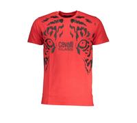 Cavalli Class Red Cotton T-Shirt - XL