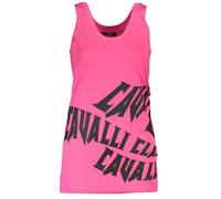 Cavalli Class Rosa Cotton Woman Tank Top - L