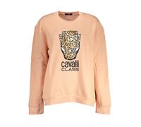 Cavalli Class Rosa Polyester Women Sweatshirt - S