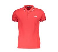 Cavalli Class Rosso Cotton Men Polo - L