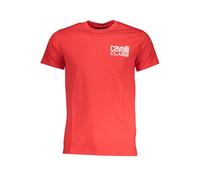 Cavalli Class Rosso Cotton Men T-Shirt - XXL