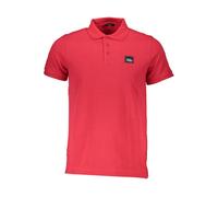 Cavalli Class Rosso Cotton Mens Polo Shirt - L