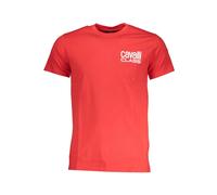 Cavalli Class - Rosso Cotton T-Shirt - -Tops -Uomo -Rosso -M