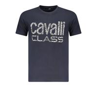 Cavalli Class - Short Sleeve T-Shirt - - Tops - Uomo - Blu - 2XL