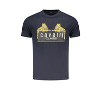 Cavalli Class - Short Sleeve T-Shirt - - Tops - Uomo - Blu - XL