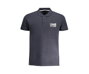 Cavalli Class - Short Sleeved Polo Shirt - -Tops -Uomo -Blu -XL