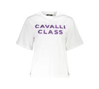 Cavalli Class, ,Tops ,Donna ,Bianco ,S T-shirt a Maniche Corte
