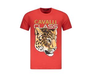 Cavalli Class - T-shirt Grafico Leopard - - Tops - Uomo - Rosso - L