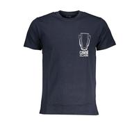 Cavalli Class - T-shirt in cotone con stampa - -Tops -Uomo -Blu -L