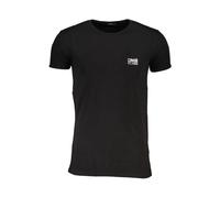 Cavalli Class - T-shirt in Cotone Nero con Stampa Logo - - Tops - Uomo - Nero - 2XL