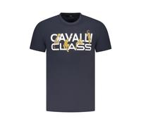 Cavalli Class - T-shirt in Cotone - - Tops - Uomo - Blu - 2XL