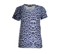 Cavalli Class, ,Tops ,Donna ,Multicolore ,M T-shirt in Cotone Blu con Motivo
