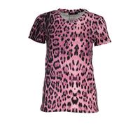 Cavalli Class Pink Cotton Women T-Shirt - XS