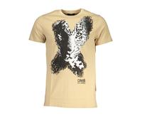 CAVALLI CLASS T-SHIRT MANICHE CORTE UOMO BEIGE TAGLIA = L