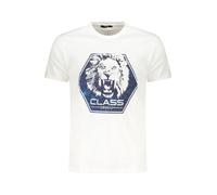 Cavalli Class - Magliette Grafica Leone Audace - - Tops - Uomo - Bianco - XL