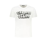 Cavalli Class, ,Tops ,Uomo ,Bianco ,L T-shirt Grafica con Stampa Audace