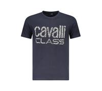 Cavalli Class - Zebra Print Statement Tee - -Tops -Uomo -Blu -XL