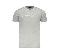 Cavalli Class, ,Tops ,Uomo ,Grigio ,L T-shirt Uomo in Cotone Grigio con Stampa Accattivante