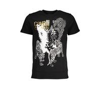 CAVALLI CLASS T-SHIRT MANICHE CORTE UOMO NERO TAGLIA = XL