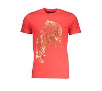 Cavalli Class - T-shirt con Stampa Tigre Collo Rotondo - - Tops - Uomo - Rosso - L