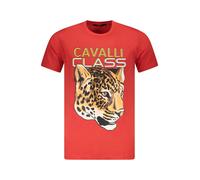 CAVALLI CLASS T-SHIRT MANICHE CORTE UOMO ROSSO TAGLIA = 2XL