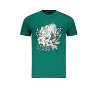CAVALLI CLASS T-SHIRT MANICHE CORTE UOMO VERDE