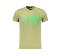 CAVALLI CLASS T-SHIRT MANICHE CORTE UOMO VERDE
