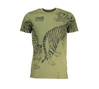 CAVALLI CLASS T-SHIRT MANICHE CORTE UOMO VERDE