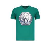 CAVALLI CLASS T-SHIRT MANICHE CORTE UOMO VERDE