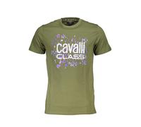 CAVALLI CLASS T-SHIRT MANICHE CORTE UOMO VERDE TAGLIA = XL