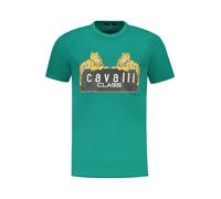 CAVALLI CLASS T-SHIRT MANICHE CORTE UOMO VERDE TAGLIA = M