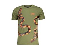 CAVALLI CLASS T-SHIRT MANICHE CORTE UOMO VERDE TAGLIA = 2XL