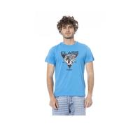 Cavalli Class - T-shirt uomo azzurra - - Tops - Uomo - Blu - L