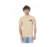 Cavalli Class - T-shirt Uomo in Cotone Beige - - Tops - Uomo - Beige - L