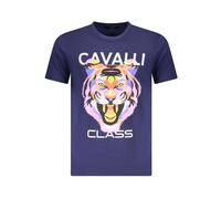 CAVALLI CLASS T-SHIRT MANICHE CORTE UOMO BLU