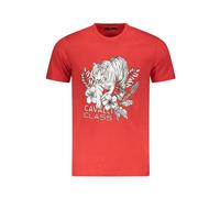 Cavalli Class - T-shirt Uomo in Cotone Rosso - - Tops - Uomo - Rosso - L