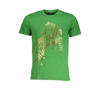 Cavalli Class - T-shirt verde con stampa tigre - - Tops - Uomo - Verde - L