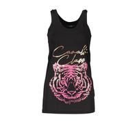 Cavalli Class - Top elegante stampato con spalle larghe - - Tops - Donna - Nero - S