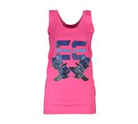 Cavalli Class - Top Rosa in Cotone da Donna - -Tops -Donna -Rosa -L