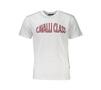 Cavalli Class, ,Tops ,Uomo ,Bianco ,2XL Elegante maglietta bianca con logo
