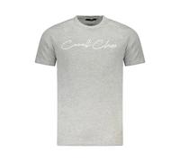 Cavalli Class, ,Tops ,Uomo ,Grigio ,M T-shirt Uomo in Cotone Grigio con Stampa Accattivante