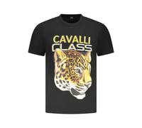 Cavalli Class, ,Tops ,Uomo ,Nero ,2XL Jaguar Head T-shirt Grafica