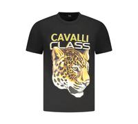 Cavalli Class, ,Tops ,Uomo ,Nero ,L Jaguar Head T-shirt Grafica